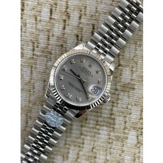 QP공장 롤렉스 데이저스트 31mm 여성용 시계 실버다이얼 텐포인트 10P 플루티드 베젤 쥬빌레 밴드  