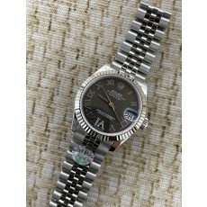 QP공장 롤렉스 데이저스트 31mm 여성용 시계 그레이다이얼 플루티드 베젤 쥬빌레 밴드  